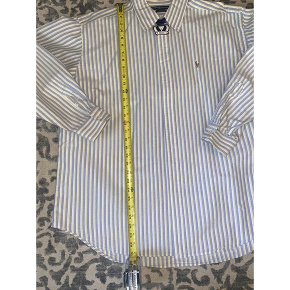 Ralph Lauren Mens long sleeve striped button up shirt size XL - Picture 2 of 6